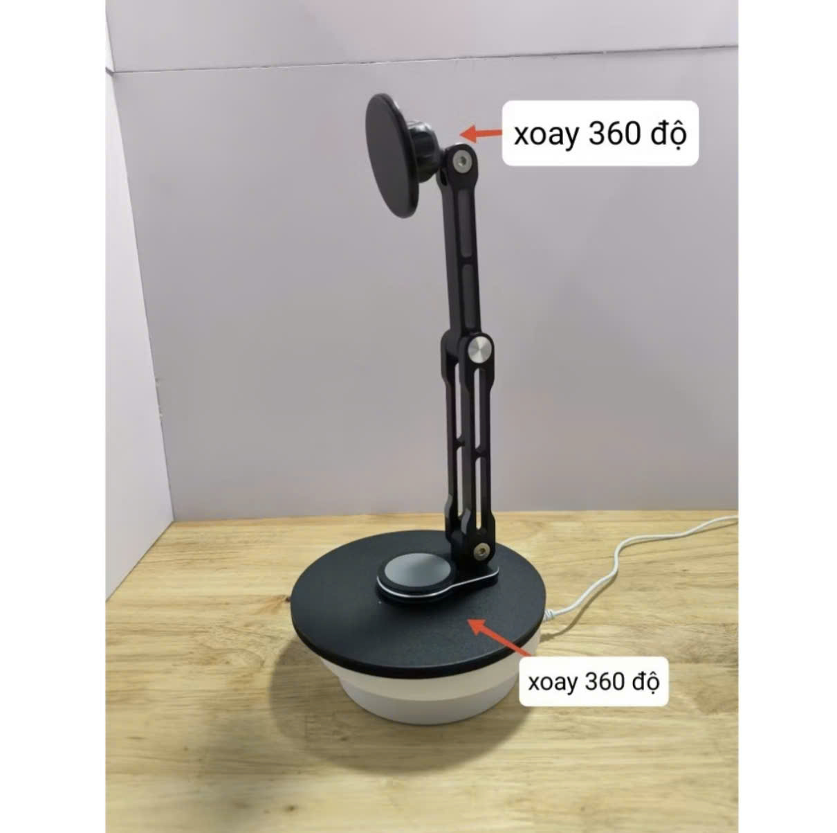 Chân 360 độ +Nam châm