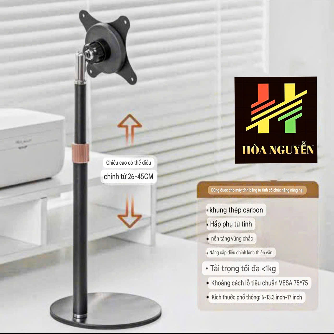 Chân cao + Nam châm Arm 75