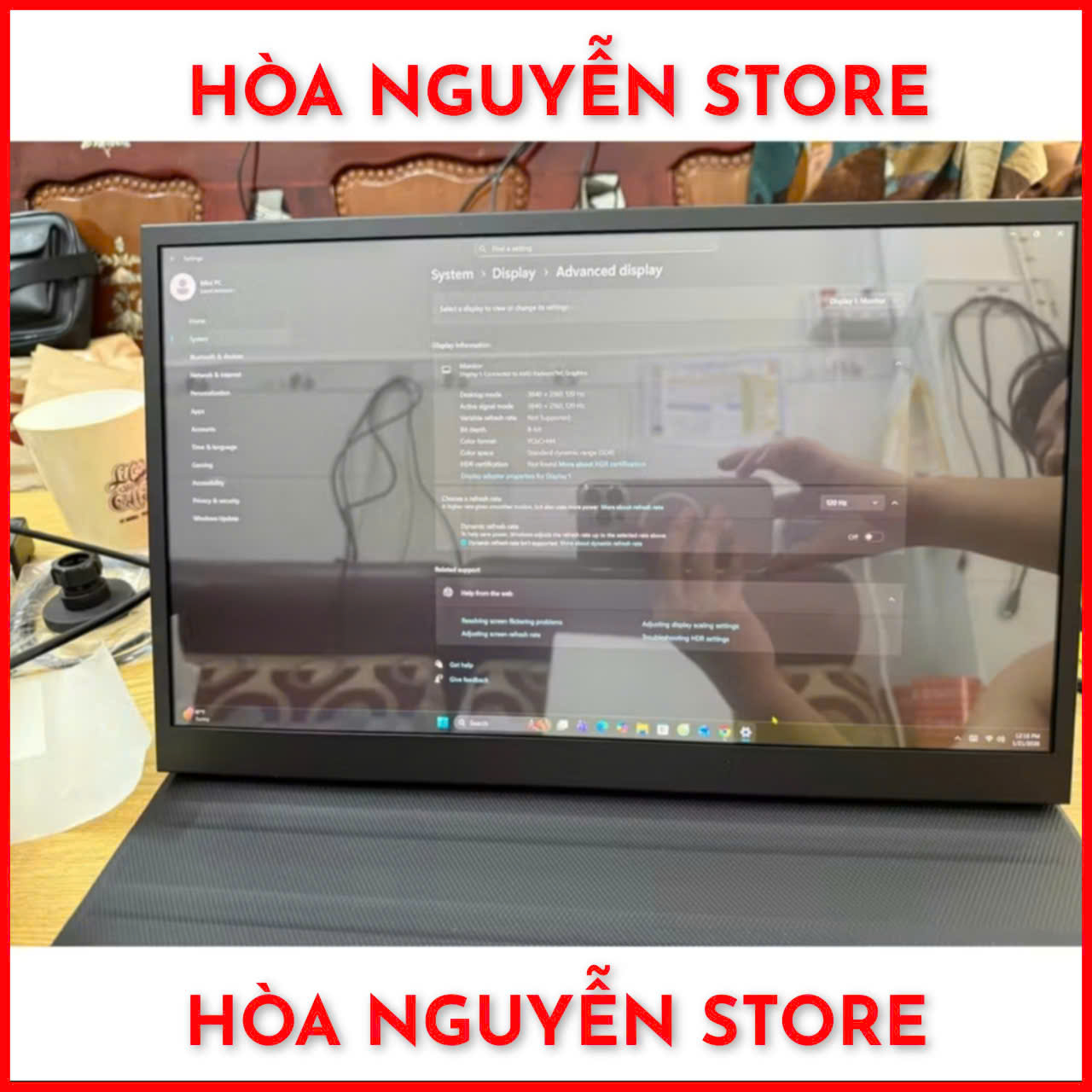 Màn 17inch 4K 120hz